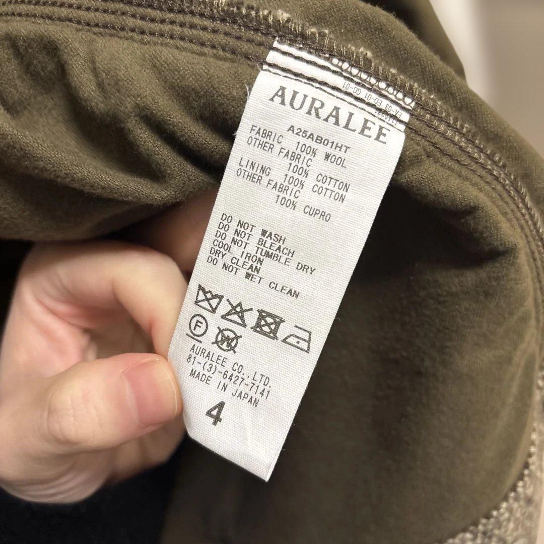 ジャケット・アウター AURALEE SPUN TWEED ZIP BLOUSON