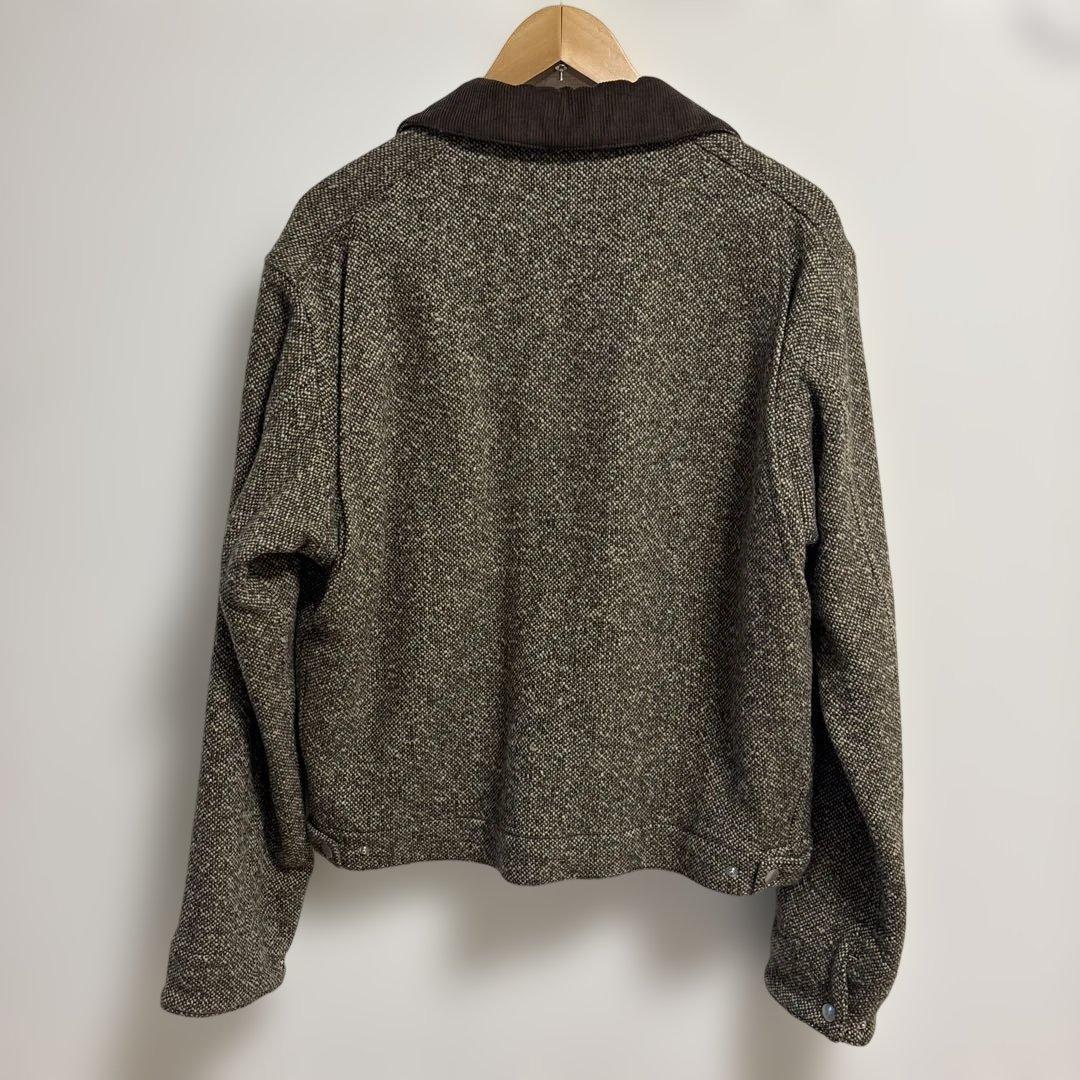 ジャケット・アウター AURALEE SPUN TWEED ZIP BLOUSON