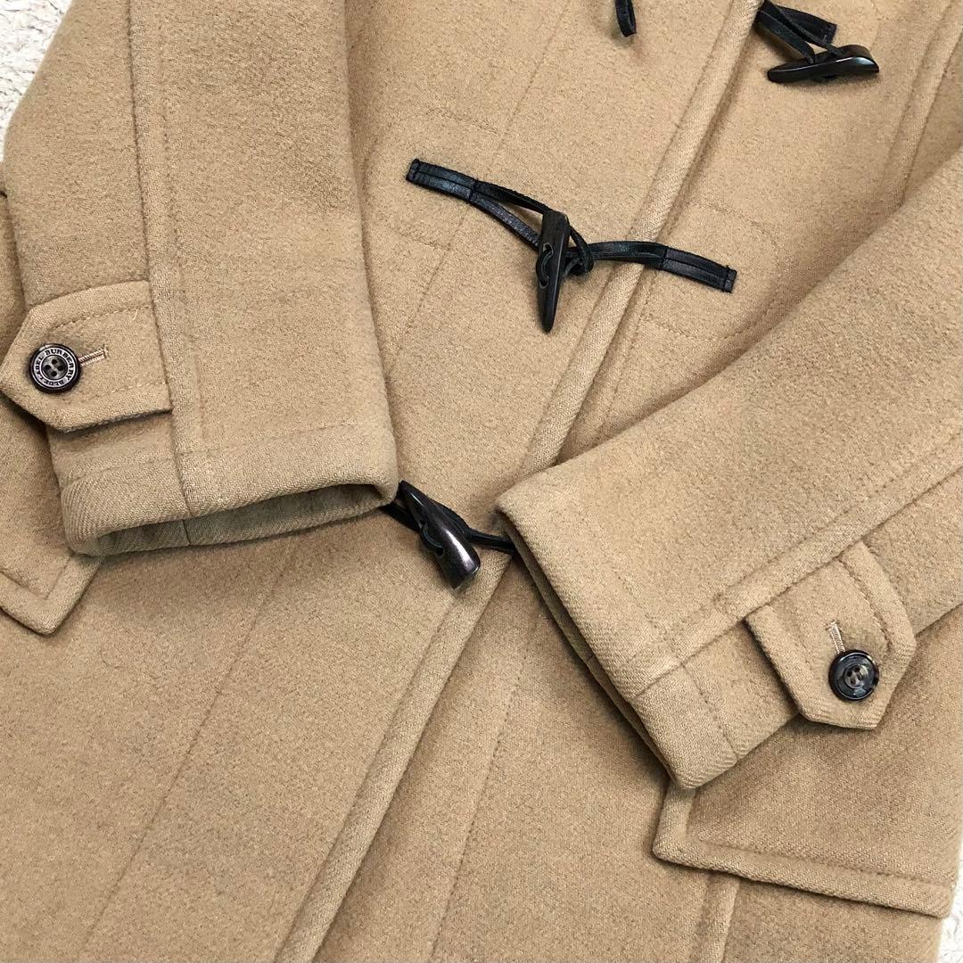 バーバリーブルーレーベル ダッフルコート ノバチェック ベージュ Lサイズ位