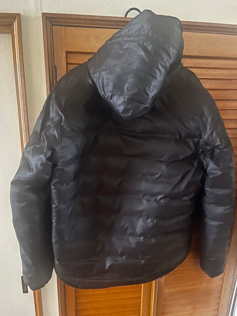   ブラック ダウンジャケット XL/16