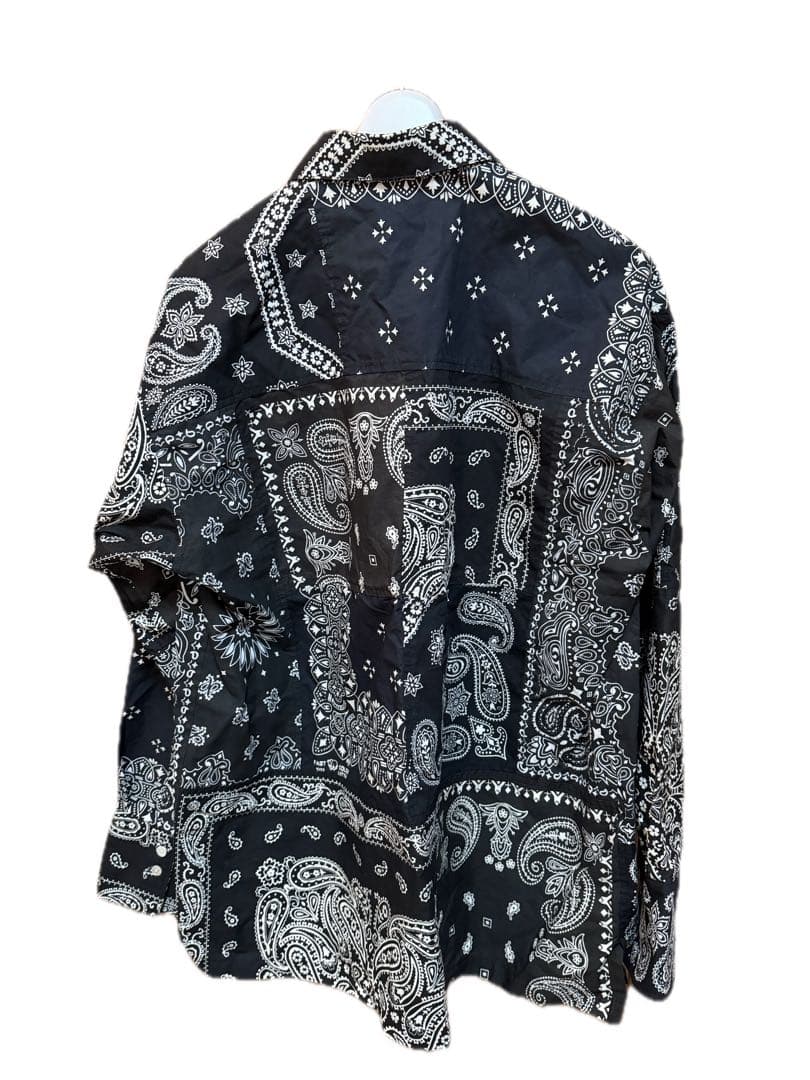 MIYAGIHIDETAKA バンダナ柄 長袖シャツ