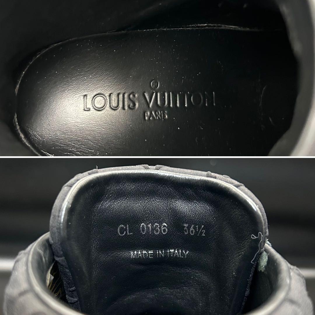 【美品】ルイヴィトン ミレニアムライン ブーツ レディース スエード 黒