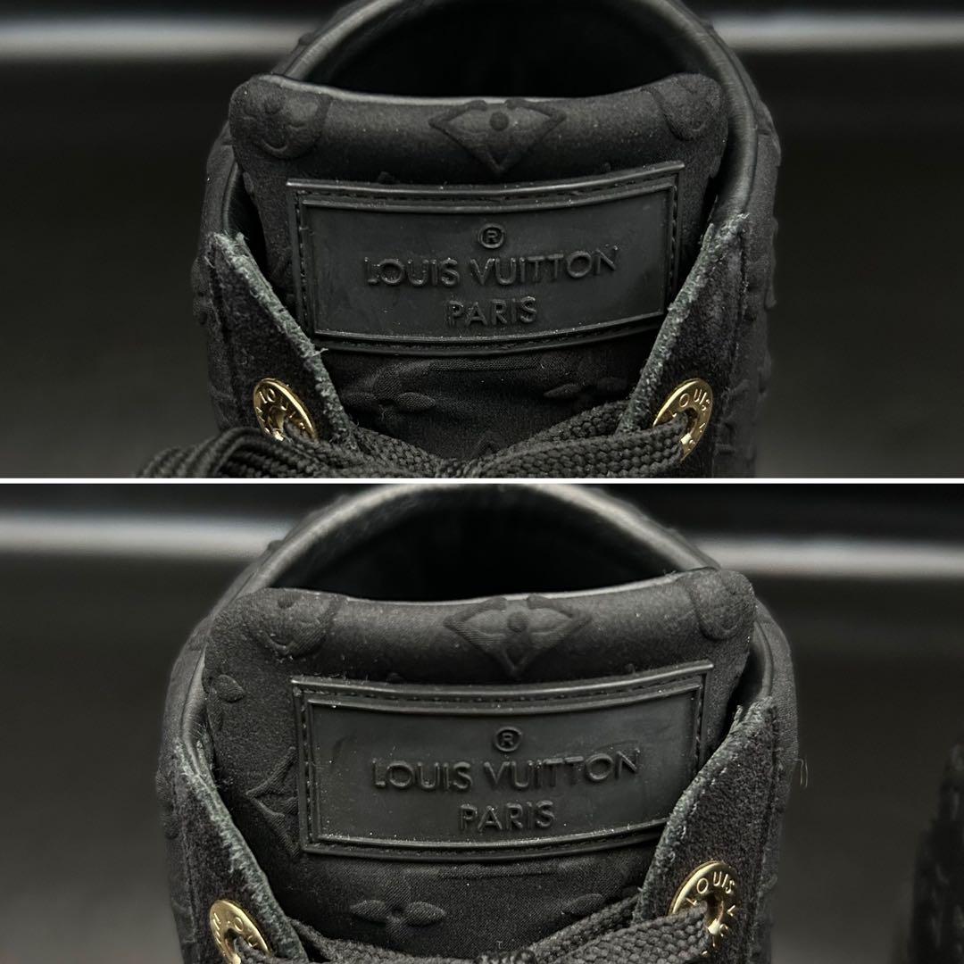 【美品】ルイヴィトン ミレニアムライン ブーツ レディース スエード 黒