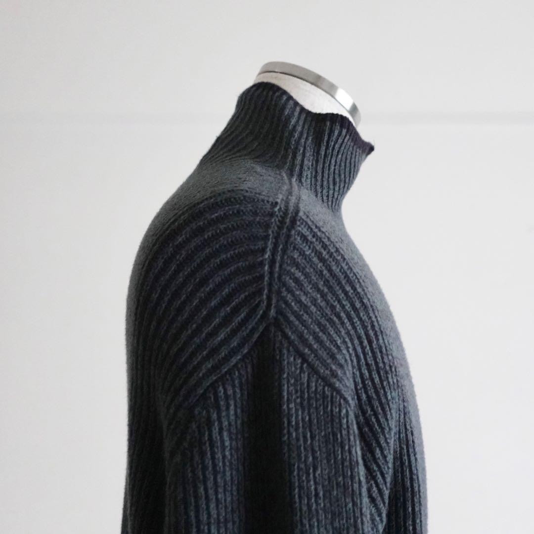 【旧タグ】Margaret Howell コットン　ドライバーズニット　グレー