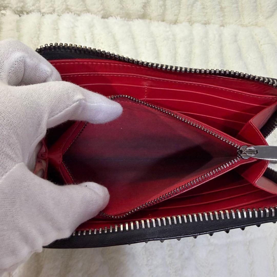 ✨️美品✨️ ルブタン 長財布 パネトーネ ラウンド ジップ ブラック レザー