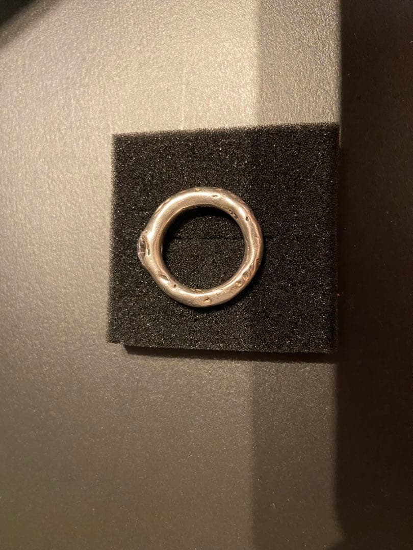 h*u様 大きいサイズ⭐️e.m. シルバー ジルコニアリング　19号