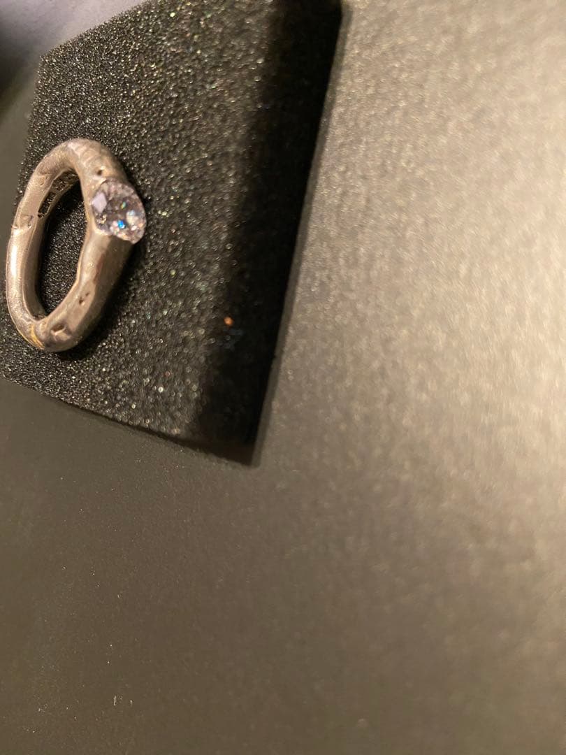 h*u様 大きいサイズ⭐️e.m. シルバー ジルコニアリング　19号