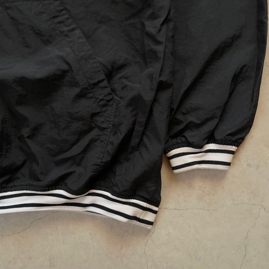 90's NIKE ナイキ ナイロン プルオーバー 銀タグ 黒