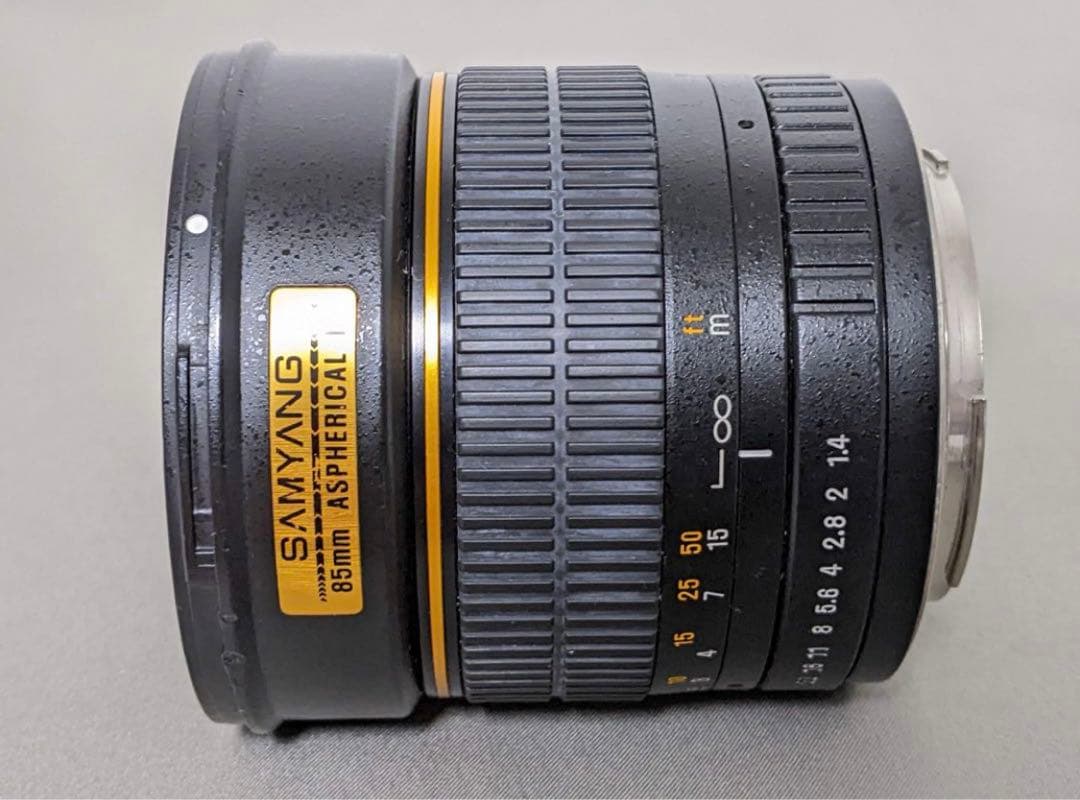 動作品 SAMYANG サムヤン 85mm f1.4 canon EF用 単焦点