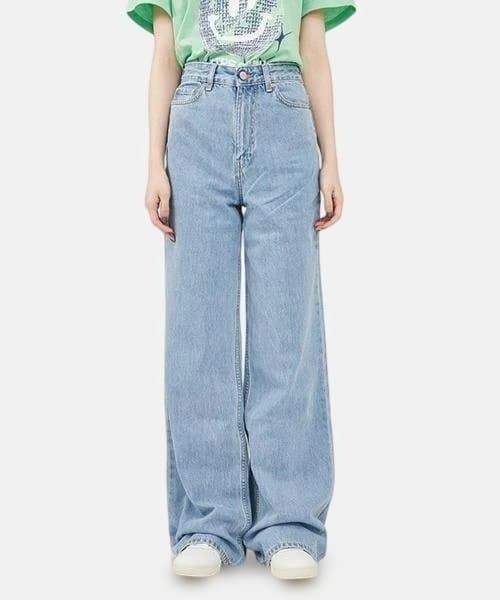 GANNI 23AW ハイウエスト デニムパンツ ライトブルー MAGNY 27