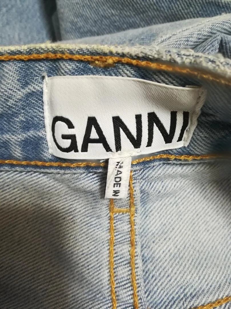 GANNI 23AW ハイウエスト デニムパンツ ライトブルー MAGNY 27