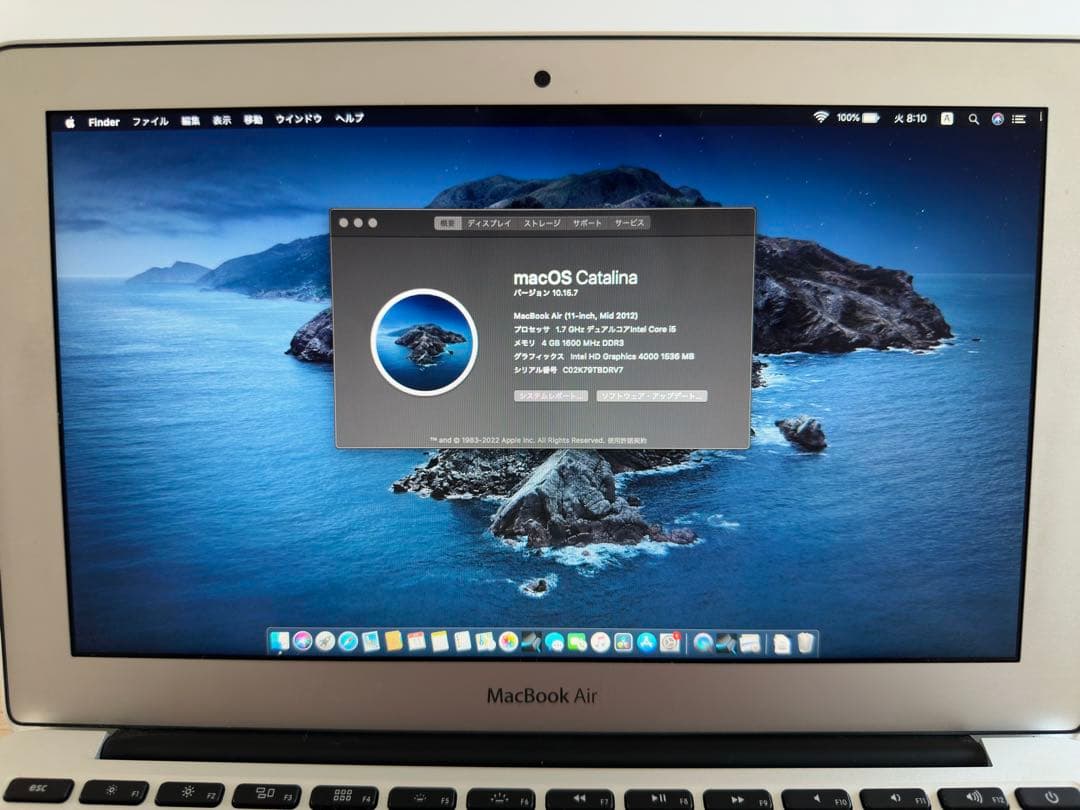 MacBook本体 MacBookAir mid2012