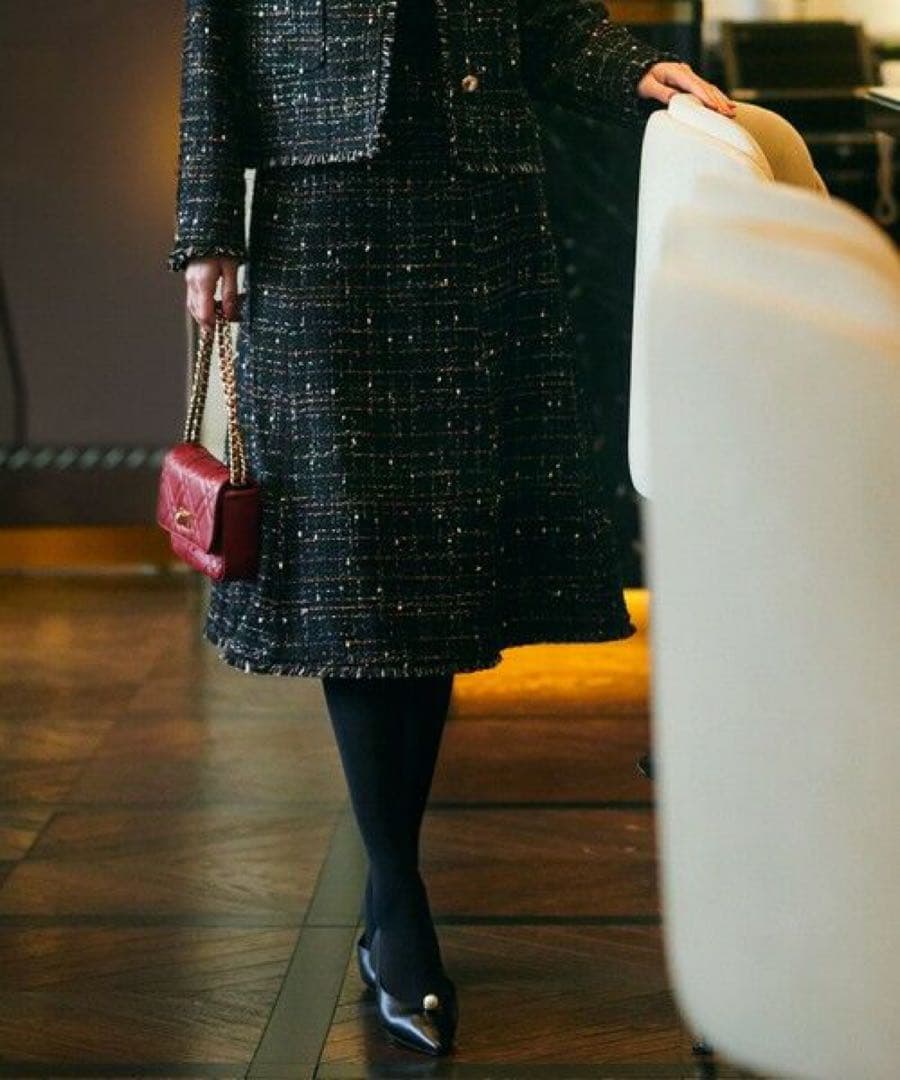 2024年モデル☆ 23区 GIOLICAカラーミックスツイード スカート