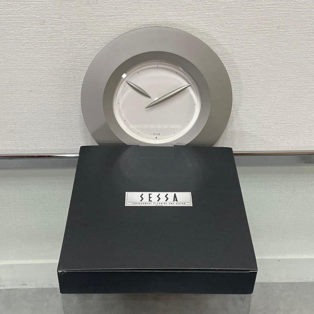 未使用 90's SESSA ウォールクロック 掛け時計 加藤孝志 Lemnos