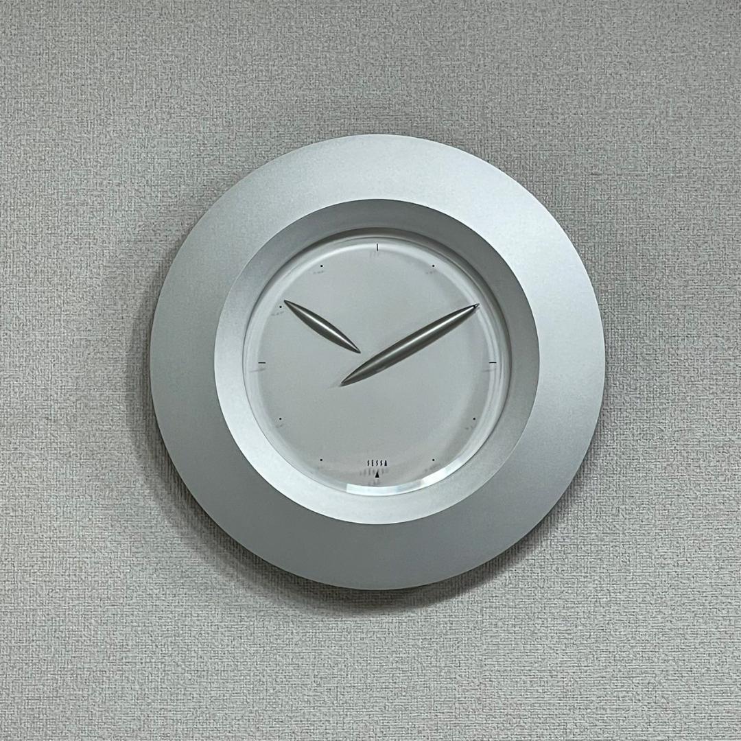 未使用 90's SESSA ウォールクロック 掛け時計 加藤孝志 Lemnos