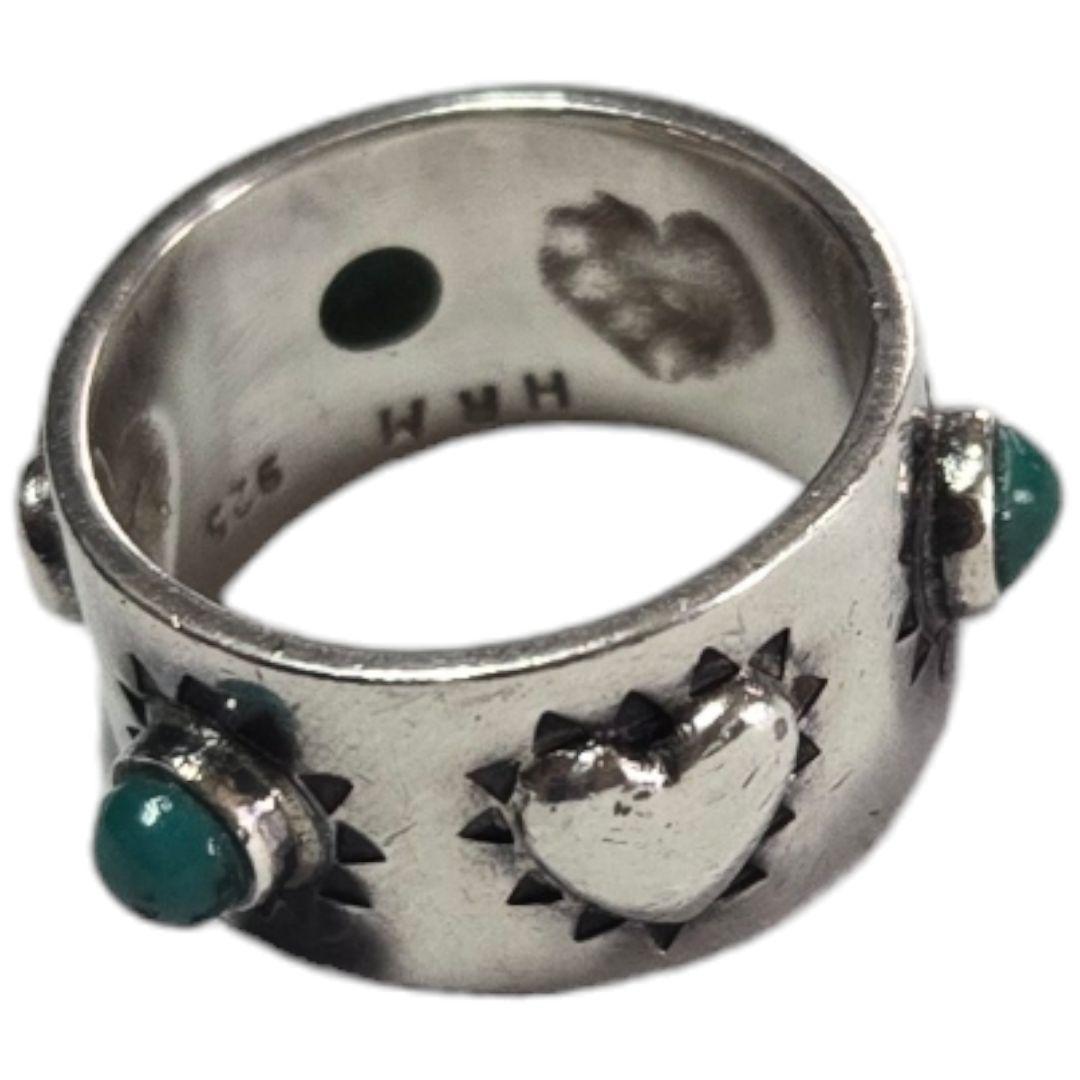 HRM石入りターコイズシルバーリング　指輪　シルバー　ハリウッドランチマーケット