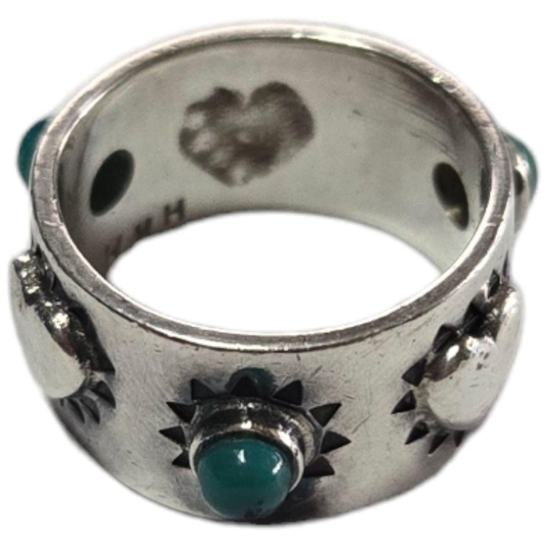 HRM石入りターコイズシルバーリング　指輪　シルバー　ハリウッドランチマーケット