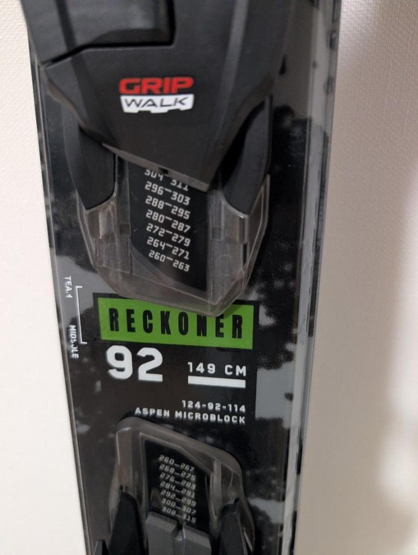 【美品】K2 RECKONER 92 149cm フリースタイルスキー
