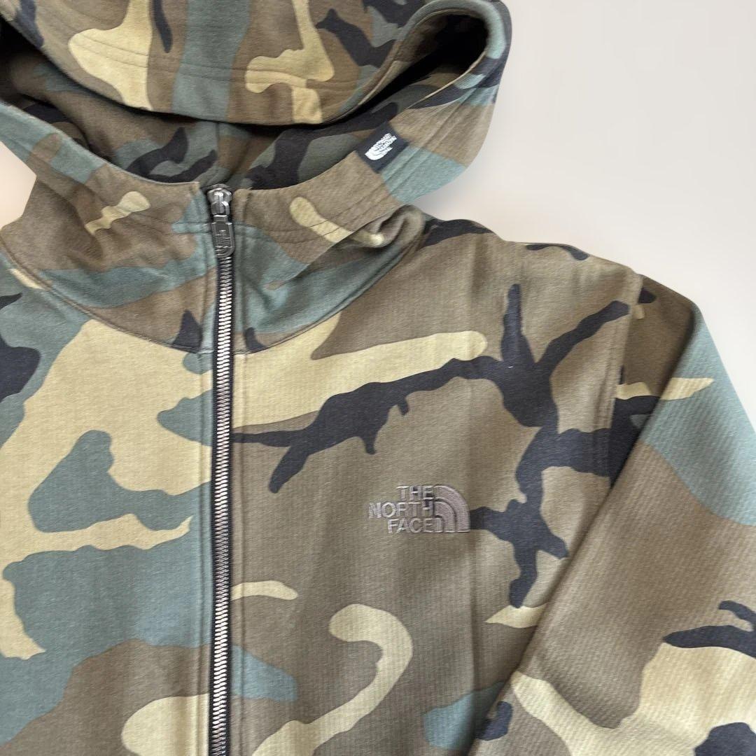 THE NORTH FACE カモフラージュ ジップパーカー　Mサイズ