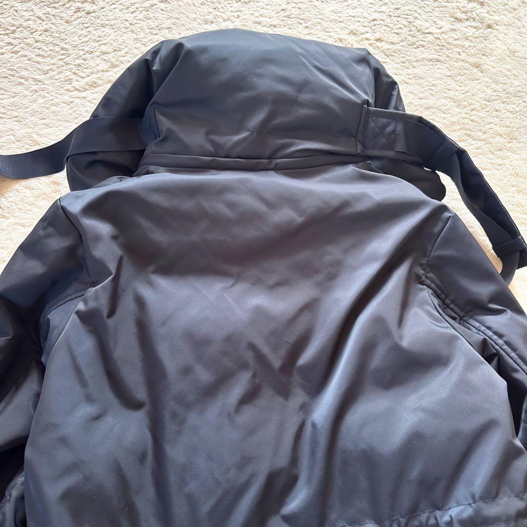 美品 UNIQLO＋J ハイブリッド ダウンショートコート ネイビー