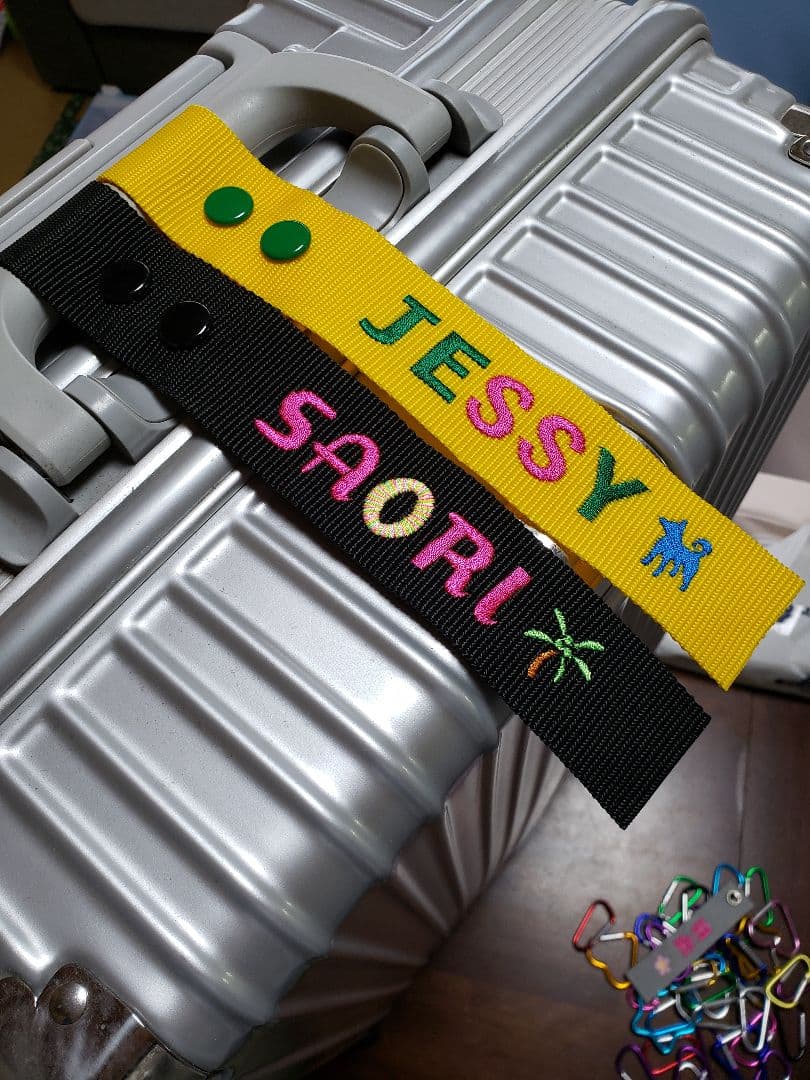 ネームタグ　ハングルネームタグ　スーツケースネームタグ　刺繍　名札