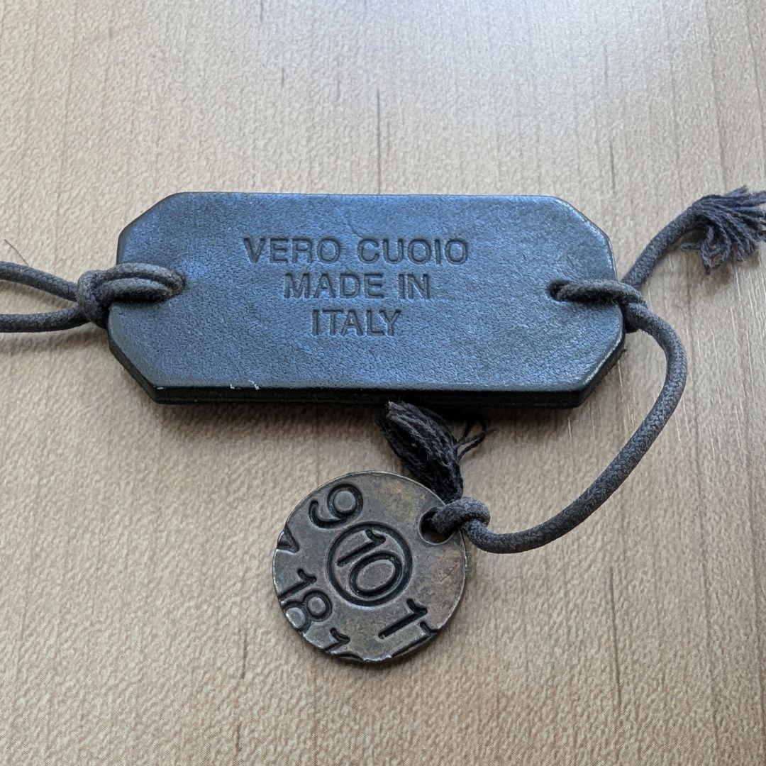 Margiela 10 アーカイブ レザー ドッグタグ　ネックレス