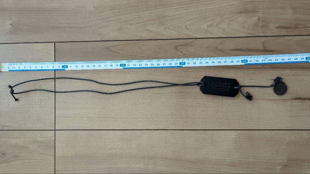 Margiela 10 アーカイブ レザー ドッグタグ　ネックレス