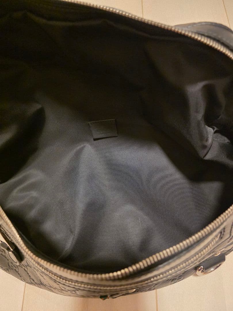 グッチ　GG シマ　レザー　ウエストバッグ　ボディバッグ