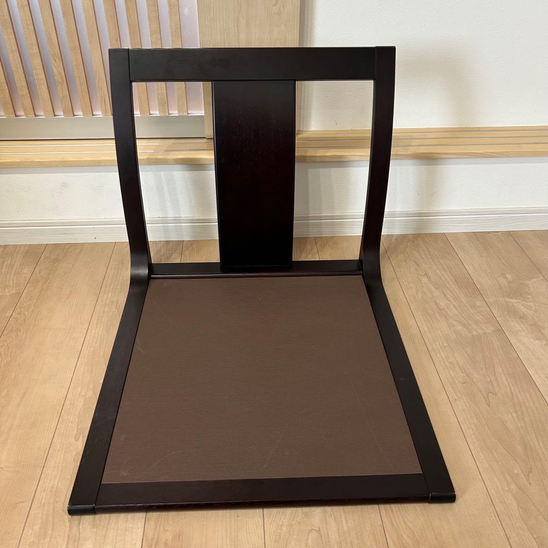 2脚セット　天童木工 座椅子 ブラウン