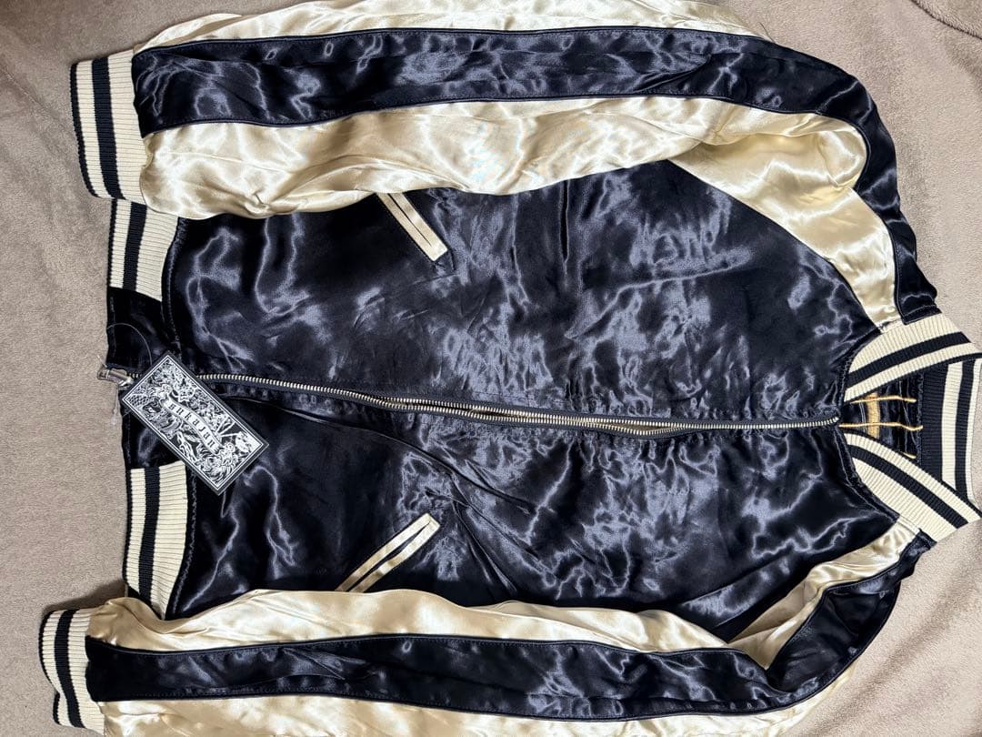 未使用 ２面用 GO COO キツネ 日本 スカジャン 美品 レーヨン