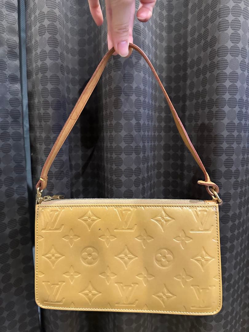 【美品最安値】Louis Vuitton イエローレザー ハンドバッグ