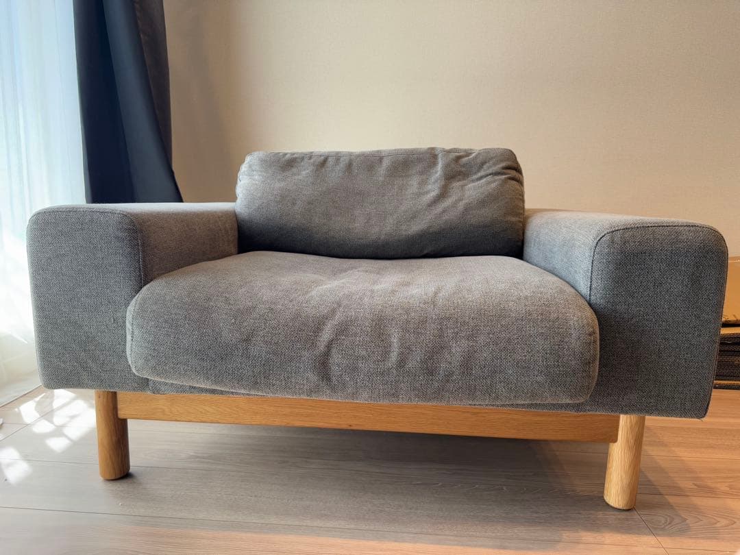シーヴ SIEVEグレー 1人掛けソファ