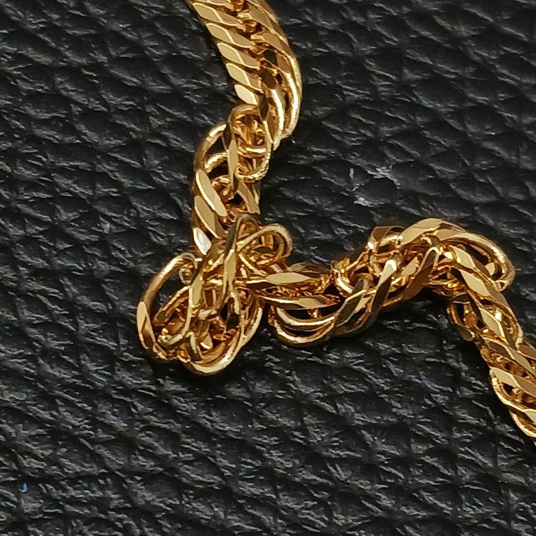 (C011304) K18 YG 喜平8面トリプル ブレスレット メンズ