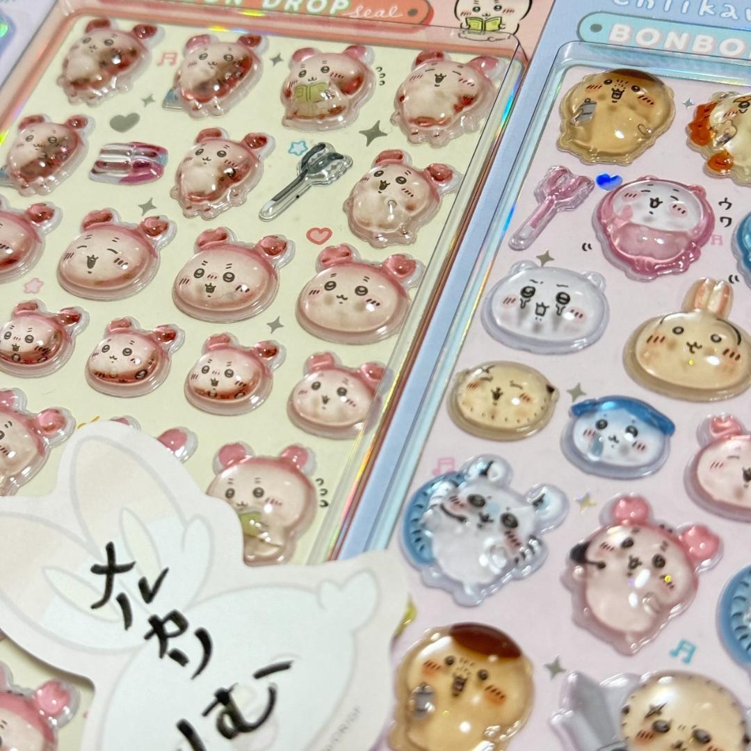 〈購入後24時間以内発送〉ちいかわ ボンボンドロップシール 4点セット