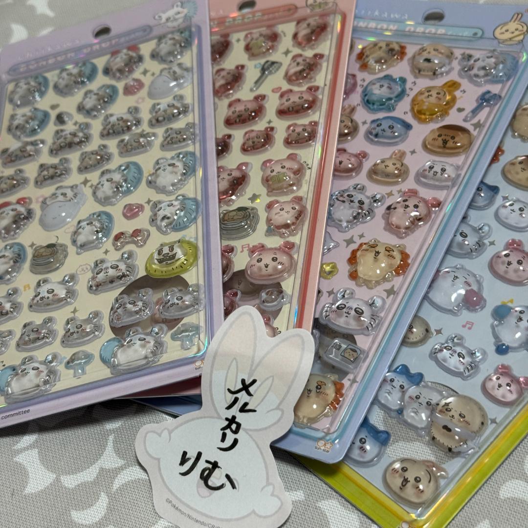 〈購入後24時間以内発送〉ちいかわ ボンボンドロップシール 4点セット