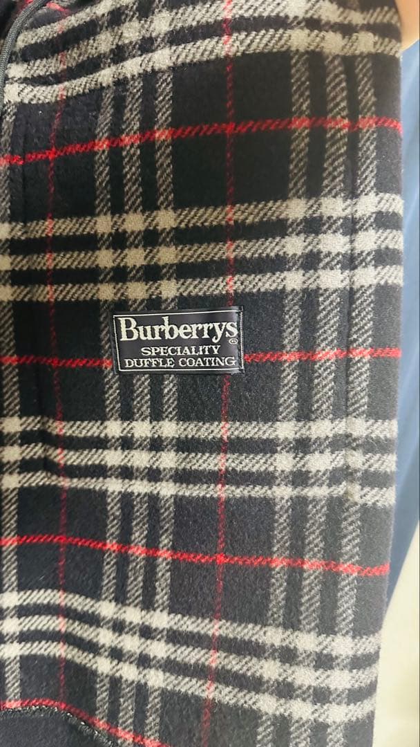 【英国製】バーバリー 最上級ライン 裏地ノバチェック柄 ダッフルコート