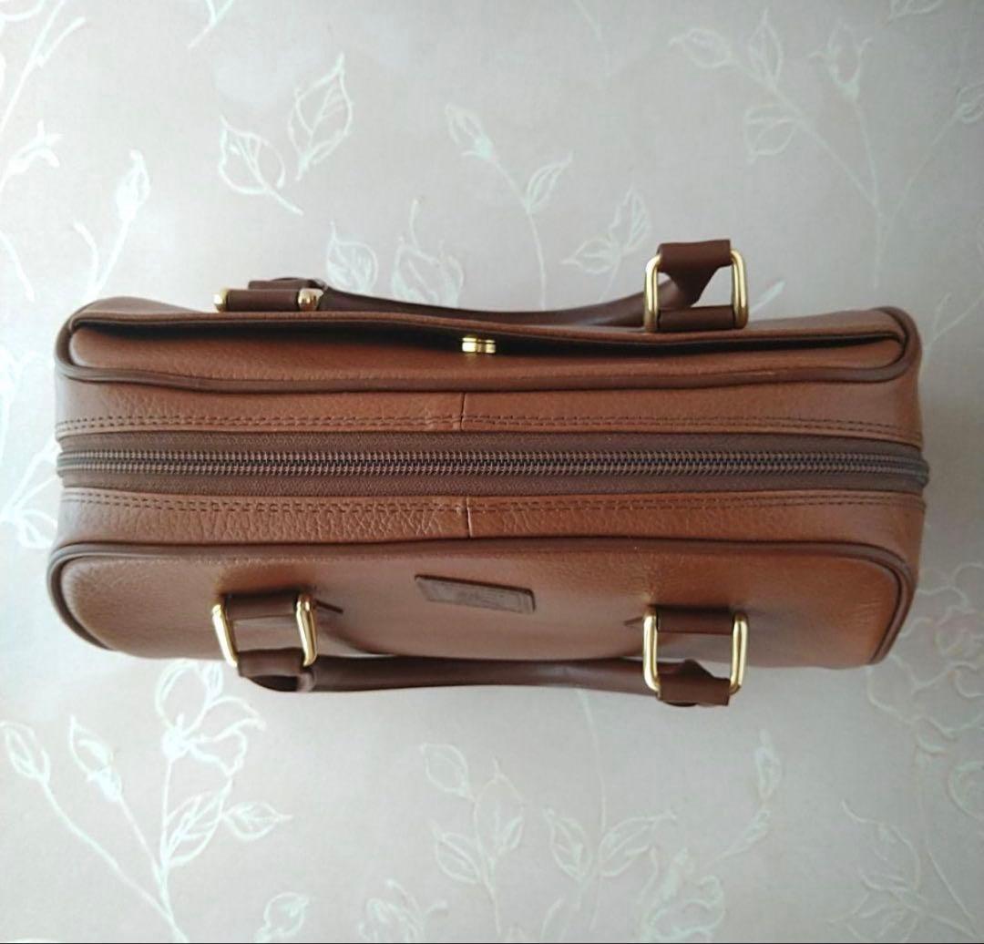 値下げ☆バーバリーミニボストンバッグ ショルダー ノバチェック レザー ブラウン