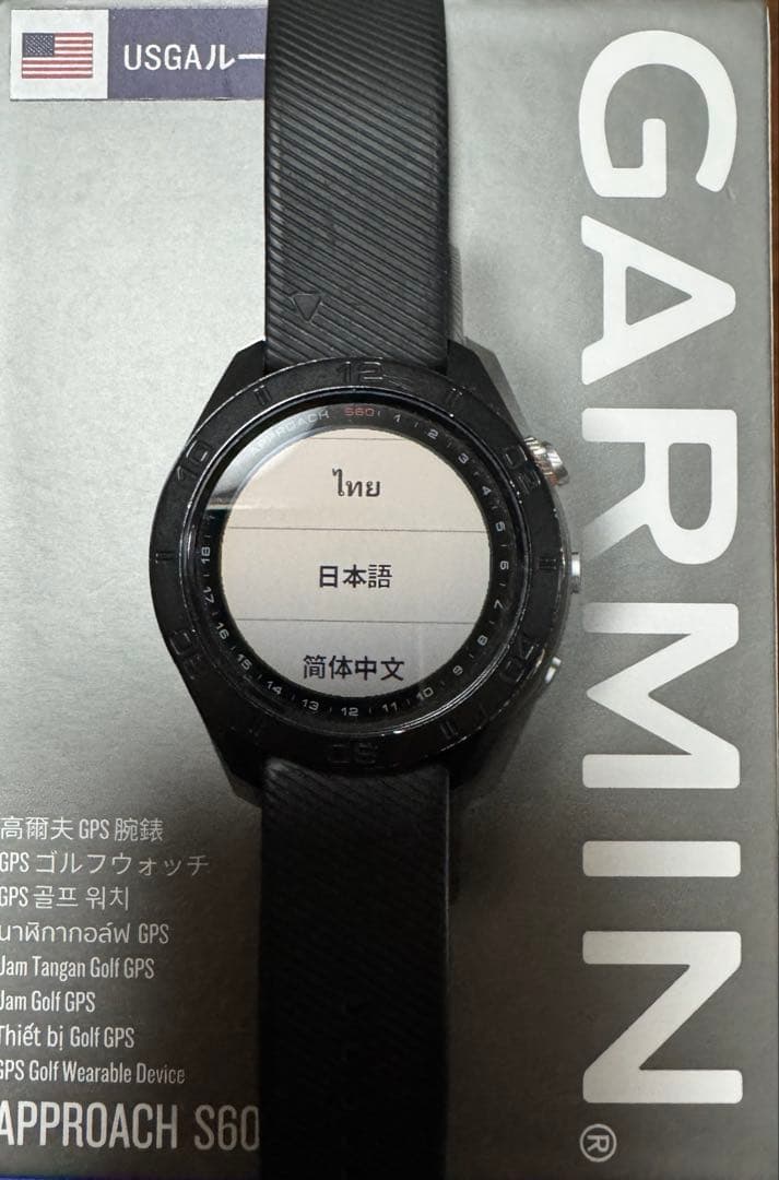 【起動確認済み】GARMIN Approach S60 GPSゴルフウォッチ