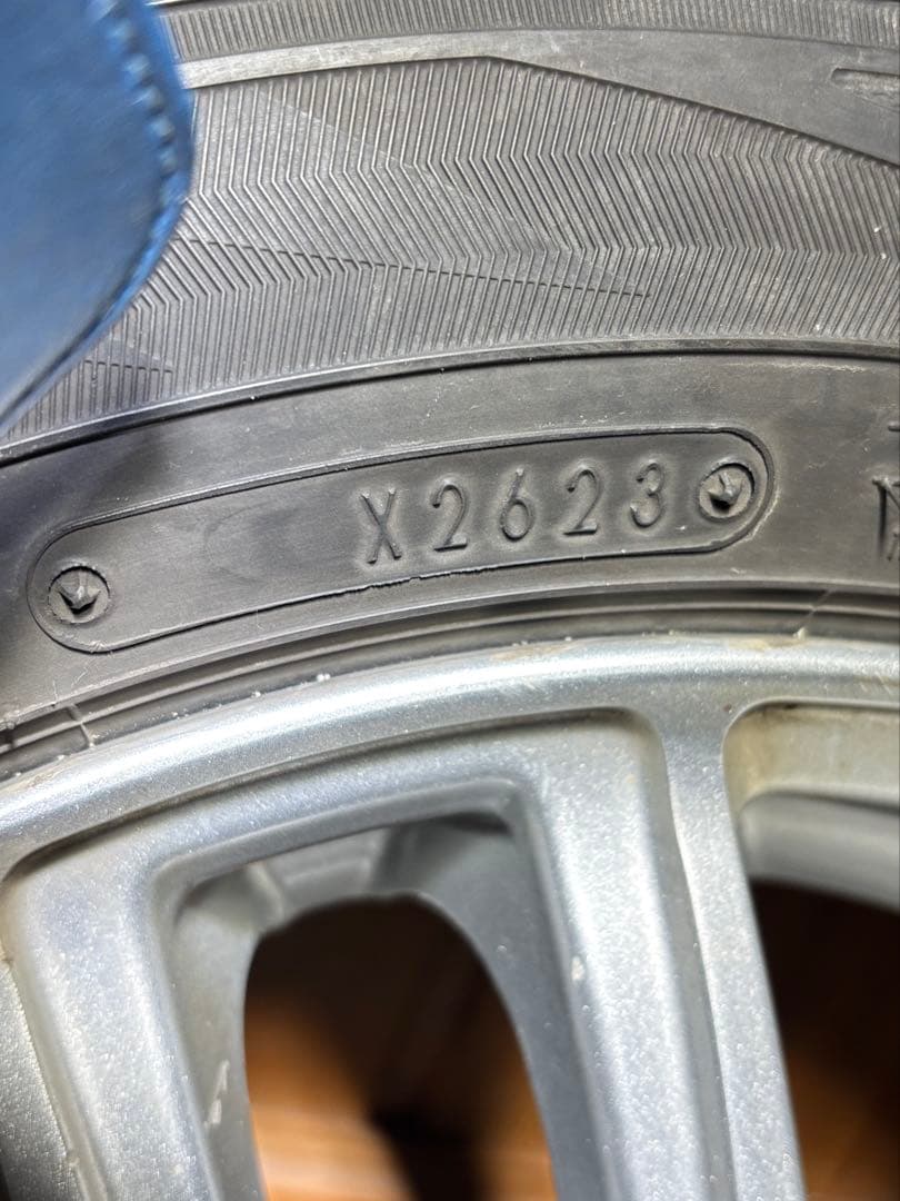 ② 155/65R13ダンロップ スタッドレスアルミホイール 2本セット送料無料