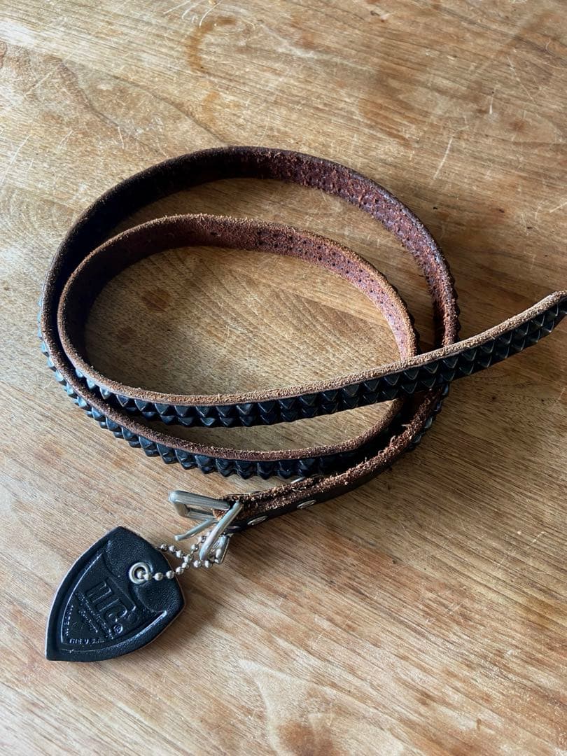 HTC 2Line 0.75インチ ベルト ブラックレザーxブラックスタッズ