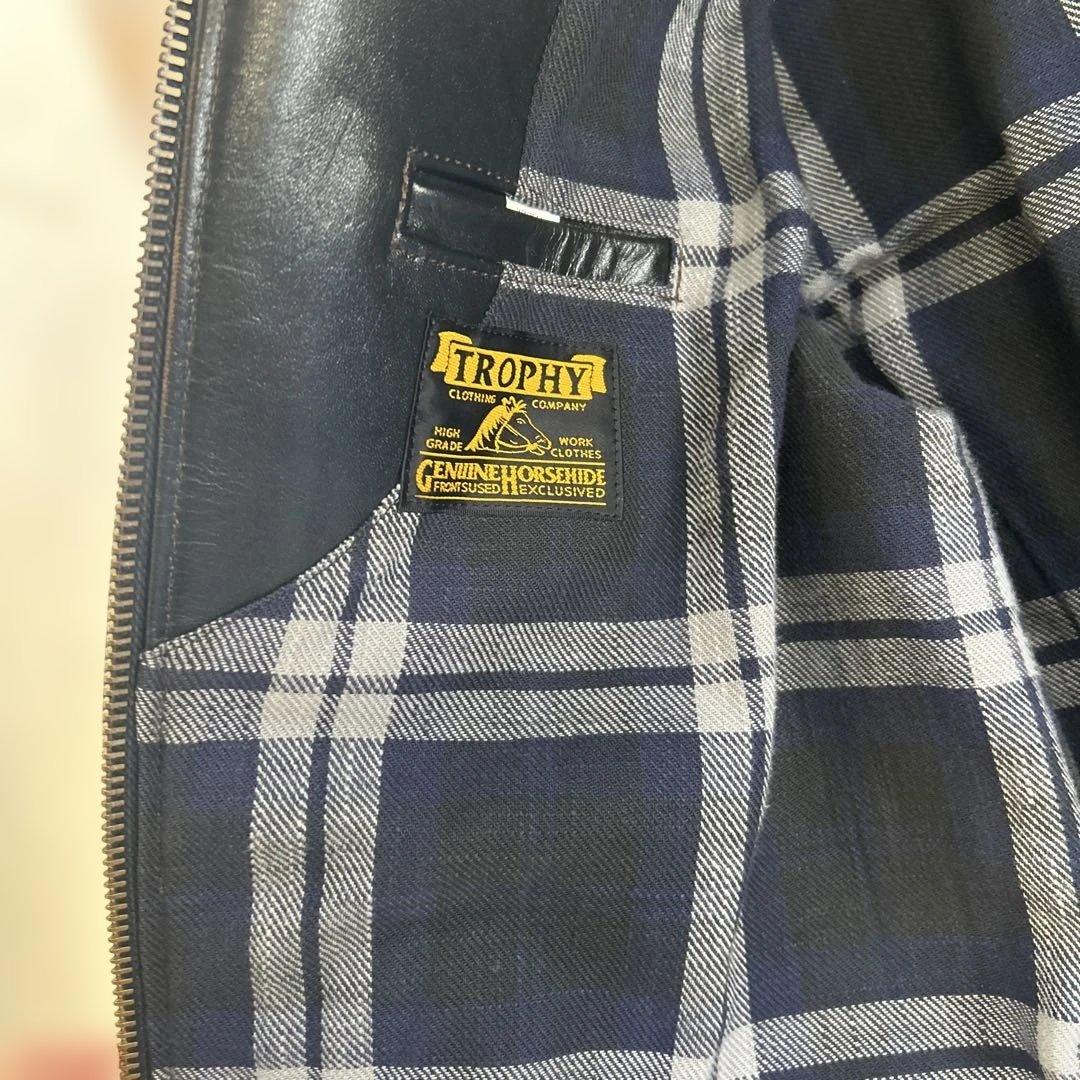 トロフィークロージング　シングルレザージャケット