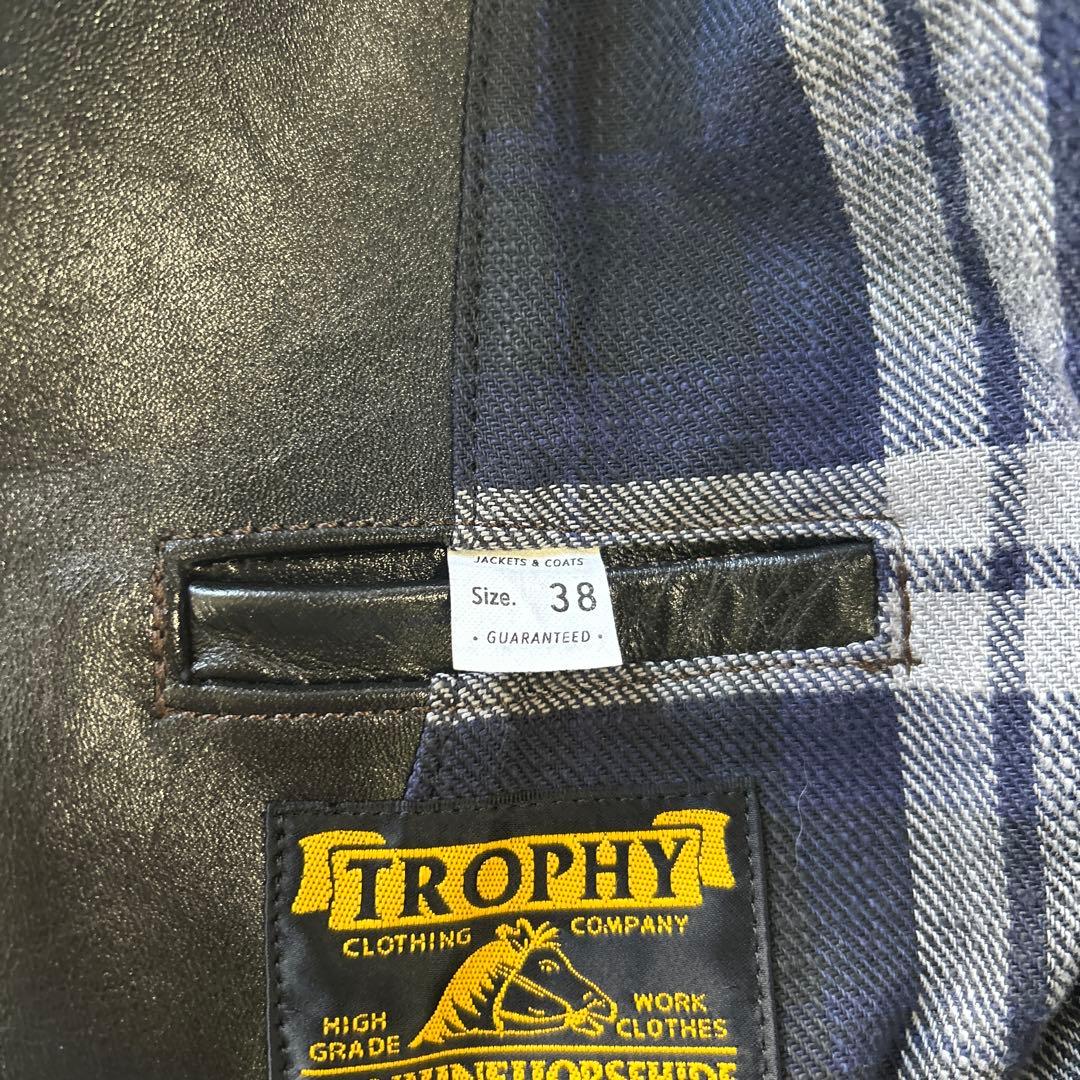 トロフィークロージング　シングルレザージャケット