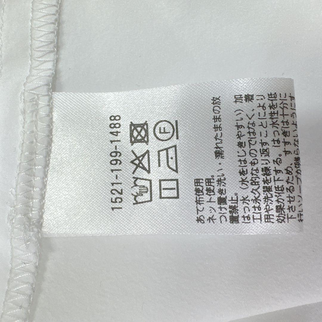 超美品　ユナイテッドアローズ レースプリーツ フリル ブラウス　白黒　チュール