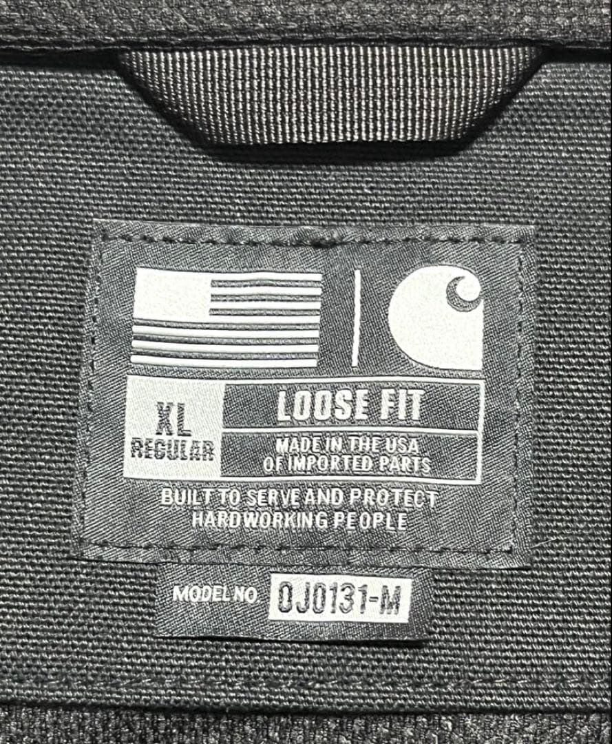 [送料無料] 大人気Carhartt アクティブジャケットXL ブラック