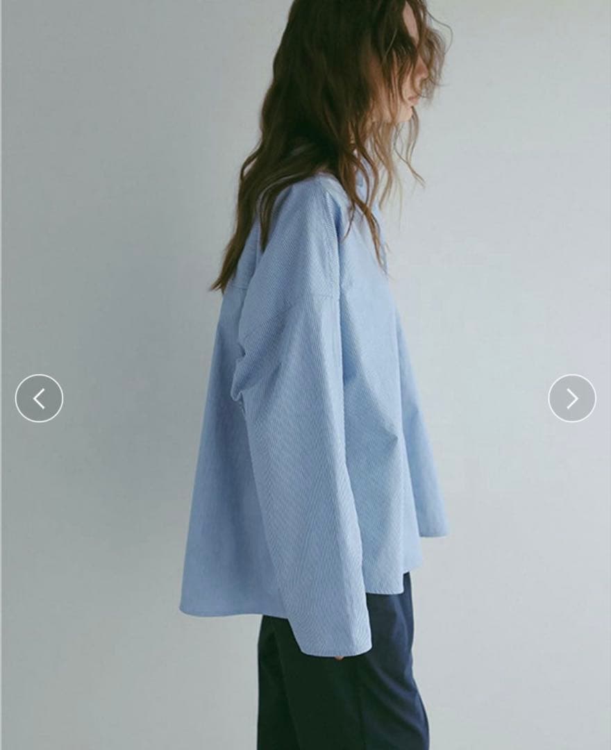 ETRÉ TOKYO ストライプボックスシャツ&ストライプバルーンショートパンツ