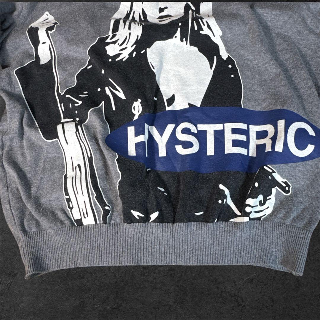 人気 希少 HYSTERIC GLAMOUR グレー L 大きいサイズ ニット