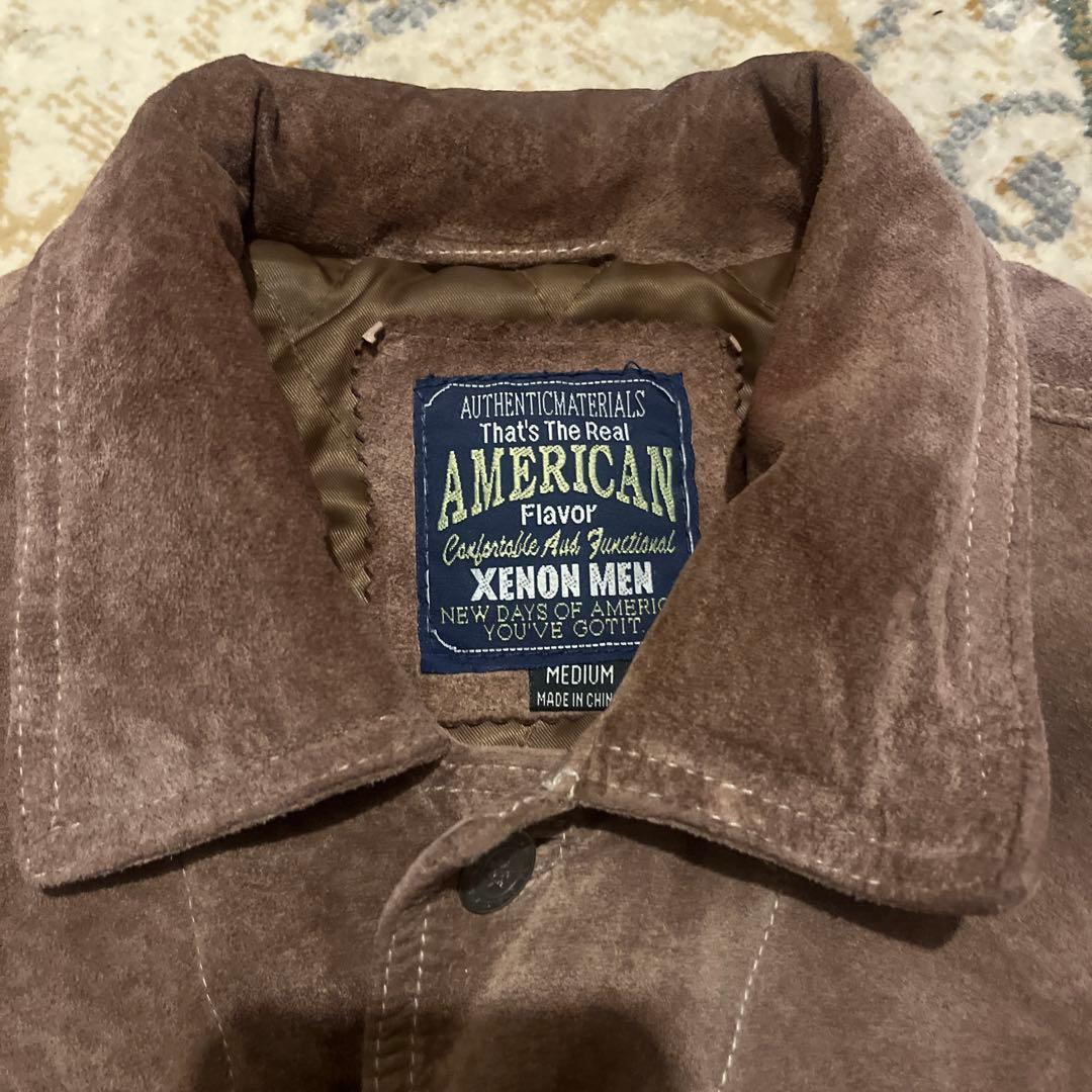 美品　80s スエードレザー　トラッカージャケット ビンテージ