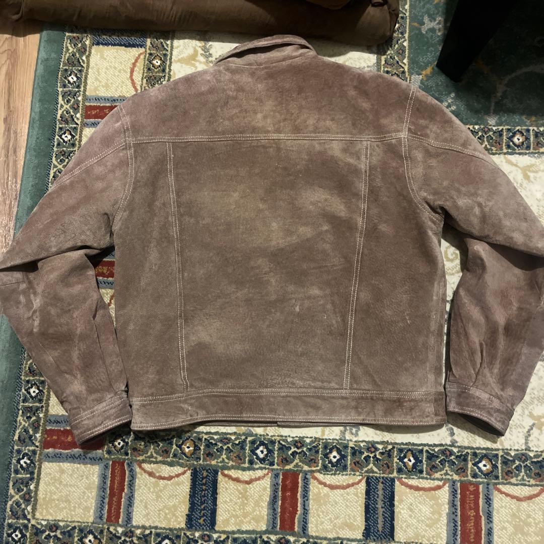 美品　80s スエードレザー　トラッカージャケット ビンテージ