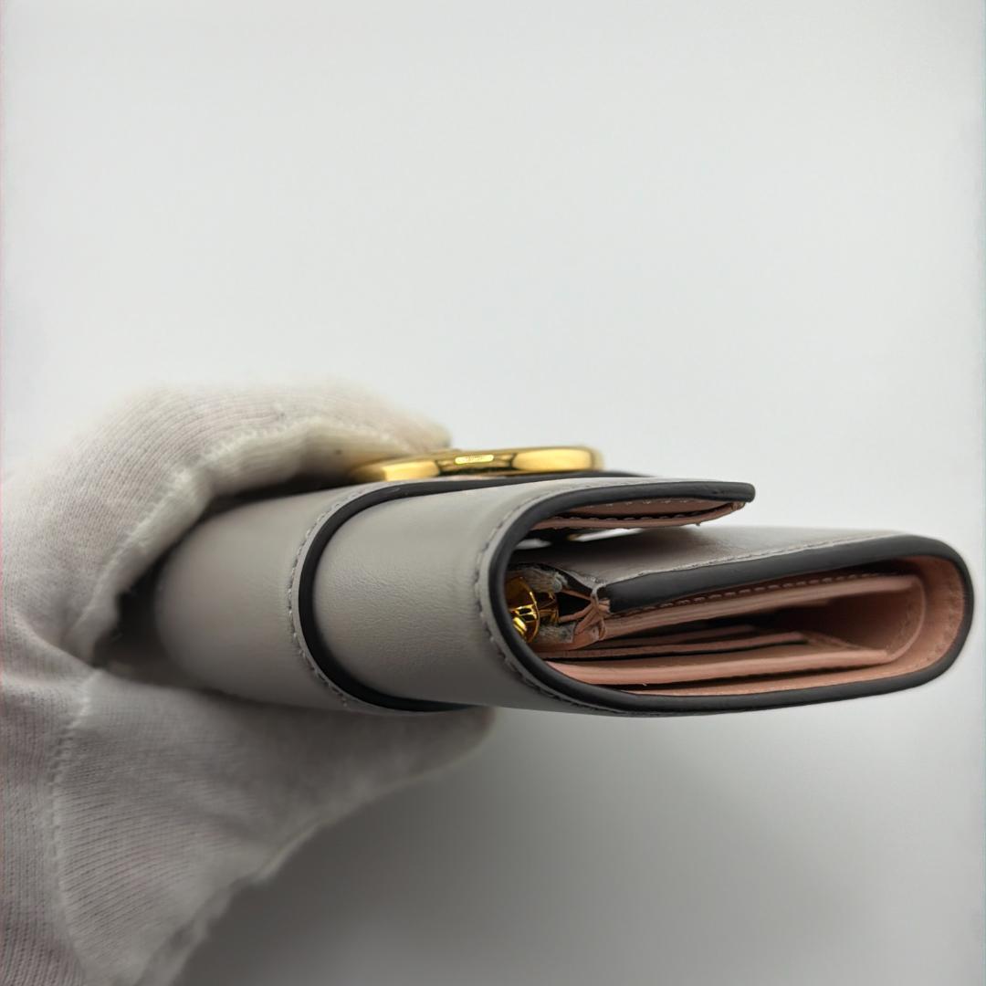 【並品】ルイヴィトン ポルトフォイユ LVポンヌフコンパクト グレー