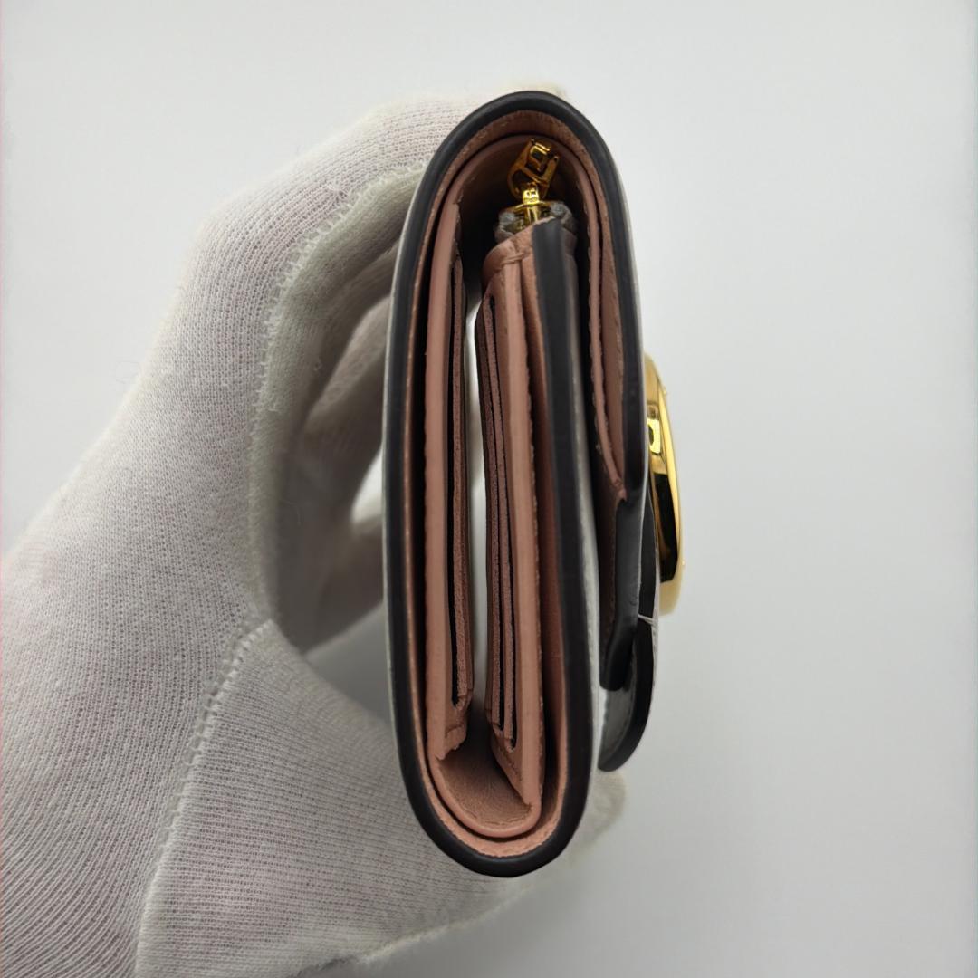 【並品】ルイヴィトン ポルトフォイユ LVポンヌフコンパクト グレー